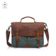DapperG Army Canvas Leather Backpak